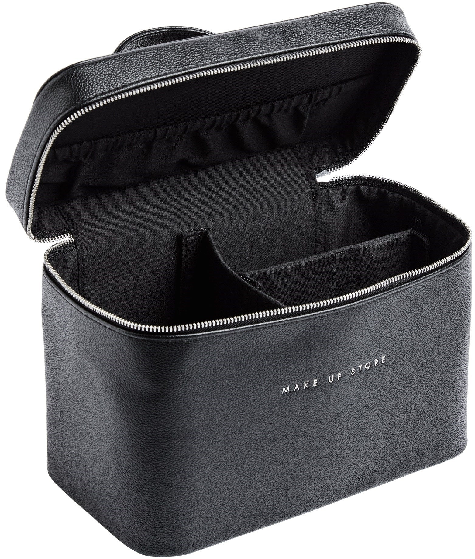Big organizer toiletry bag - black PU Leather