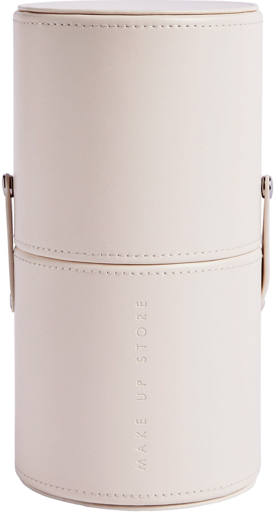 Brush Holder Case - beige PU leather