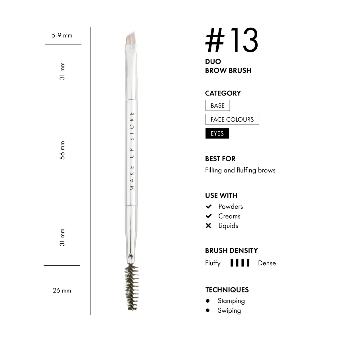 Duo Brow Brush #13