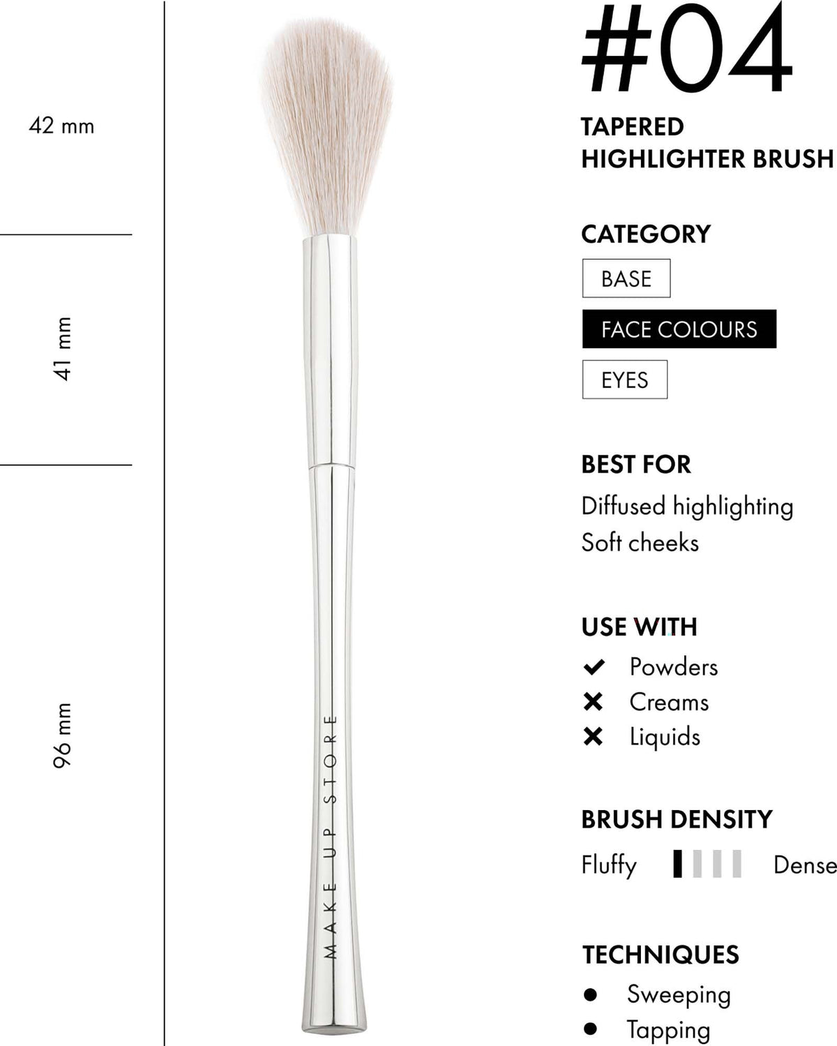 Tapered Highlighter Brush #04